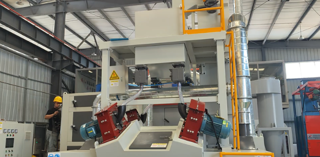 南宁板材除锈强化，通过式抛丸机应用案例