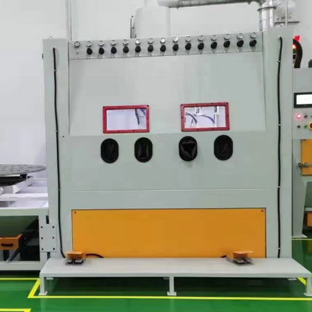 南宁高效生产，从箱体手动喷砂机开始，提升零部件质量